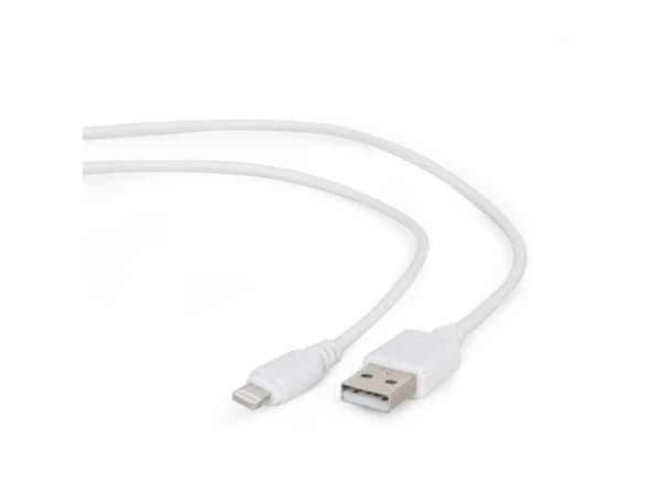 Cablexpert - Lightning-kabel - USB hane till Lightning hane - 1 m - skärmad - vit