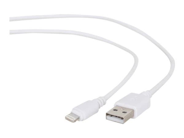 Cablexpert - Lightning-kabel - USB hane till Lightning hane - 1 m - skärmad - vit