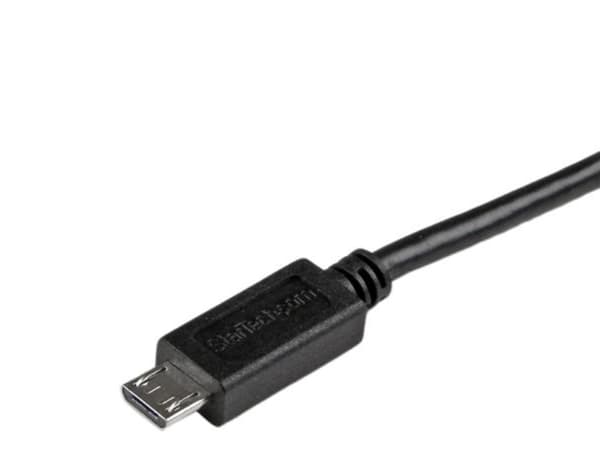 StarTech.com Lång Micro USB-kabel för laddning och synkning M/M - 0,25 mm² - 3 m