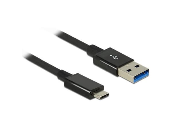 Delock Premium - USB-kabel - USB typ A (hane) till 24 pin USB-C (hane) - USB 3.1 Gen 2 - 1 m - svart