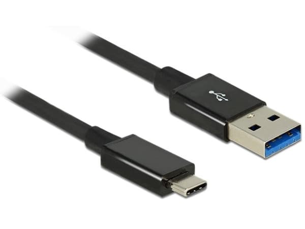 Delock Premium - USB-kabel - USB typ A (hane) till 24 pin USB-C (hane) - USB 3.1 Gen 2 - 1 m - svart