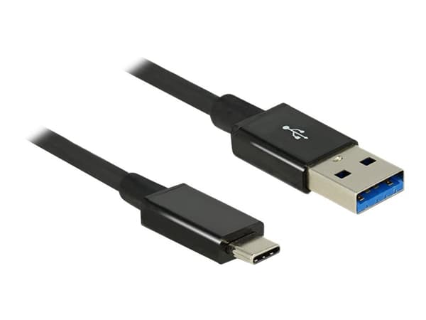 Delock Premium - USB-kabel - USB typ A (hane) till 24 pin USB-C (hane) - USB 3.1 Gen 2 - 1 m - svart