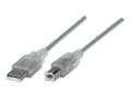 Pikkukuva 1 / 5: Manhattan Hi-Speed USB 2.0 kaapeli, 3m, USB A, USB B, Han/han