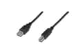 Miniatyrbild 3 av 5: ASSMANN - USB-kabel - USB typ B (hane) till USB (hane) - USB 2.0 - 1 m - formpressad - svart