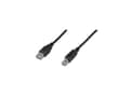 Miniatyrbild 4 av 5: ASSMANN - USB-kabel - USB typ B (hane) till USB (hane) - USB 2.0 - 1 m - formpressad - svart