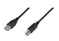 Miniatyrbild 2 av 5: ASSMANN - USB-kabel - USB typ B (hane) till USB (hane) - USB 2.0 - 1 m - formpressad - svart