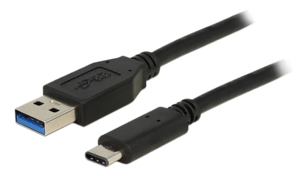 Delock - USB-kabel - 24 pin USB-C (hann) til USB-type A (hann) - USB 3.1 Gen 2 - 1 m - reversibel C-kontakt - svart