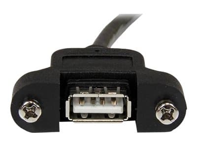 StarTech.com USBPNLAFAM2 USB-kaapeli 0,6 m USB 2.0 USB A Musta