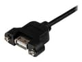 Pikkukuva 5 / 5: StarTech.com USBPNLAFAM2 USB-kaapeli 0,6 m USB 2.0 USB A Musta
