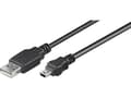 Miniatyrbild 3 av 4: Goobay 50767, 1,8 m, USB A, Mini-USB B, USB 2.0, 0,48 Gbit/s, Svart