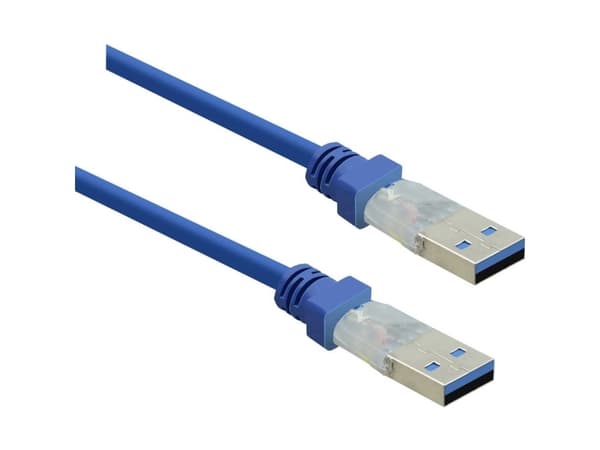 Renkforce RF-4369443, 0,5 m, USB A, USB A, USB 3.2 Gen 1 (3.1 Gen 1), 5 Gbit/s, Blå