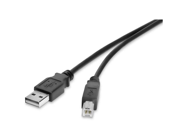 Renkforce RF-4463070, 1 m, USB A, USB B, USB 2.0, 0,48 Gbit/s, Svart