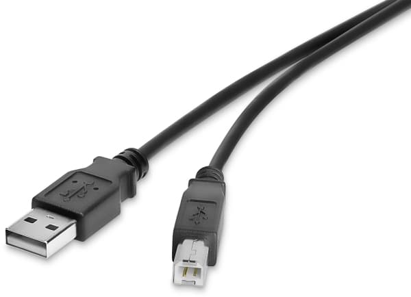 Renkforce RF-4463070, 1 m, USB A, USB B, USB 2.0, 0,48 Gbit/s, Svart