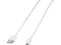 Miniatyrbild 3 av 5: Vivanco PBMUSBVVW, 1 m, USB A, Micro-USB B, USB 2.0, Vit