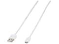 Miniatyrbild 4 av 5: Vivanco PBMUSBVVW, 1 m, USB A, Micro-USB B, USB 2.0, Vit