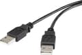 Miniatyrbild 1 av 5: Renkforce RF-4463028, 1 m, USB A, USB A, USB 2.0, 0,48 Gbit/s, Svart