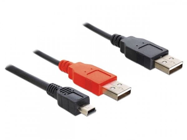DeLOCK - USB-kabel - USB (han) til USB, mini-USB typ A (han) - 30 cm