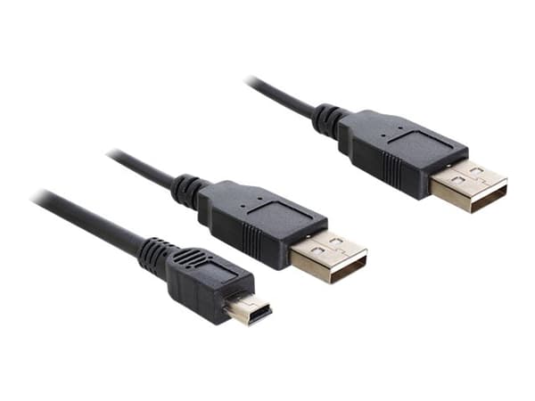 DeLOCK - USB-kabel - USB (han) til USB, mini-USB typ A (han) - 30 cm