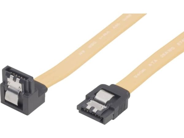 Renkforce RF-4174575, 0,5 m, SATA II, SATA 7-pin, SATA 7-pin, Hankjønn/hankjønn, Gult