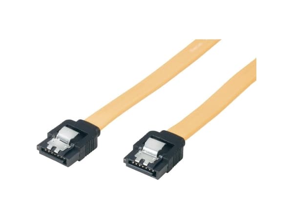 Renkforce Kabel för hårddiskanslutning [1x SATA-anslutning 7-stift - 1x SATA-anslutning 7-stift] 30,00 cm Gul