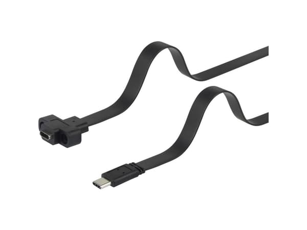 Renkforce RF-3415030, 0,25 m, USB C, USB C, USB 3.2 Gen 1 (3.1 Gen 1), 10 Gbit/s, Svart