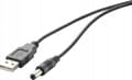 Miniatyrbilde 4 av 5: Renkforce USB-strømkabel USB 2.0 USB-A-hanstik, DC stik 3,5 mm 1.00 m Sort forgyldte stik RF-4079667