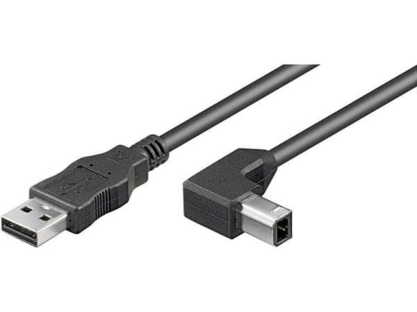 Goobay 93016, 0,5 m, USB A, USB B, USB 2.0, 0,48 Gbit/s, Svart