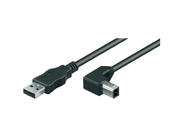 Goobay 93017, 1 m, USB A, USB B, USB 2.0, 0,48 Gbit/sek., Sort