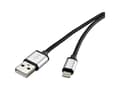 Miniatyrbilde 1 av 5: Renkforce RF-3969327, 0,5 m, Lightning, USB A, Hankjønn, Hankjønn, Sort
