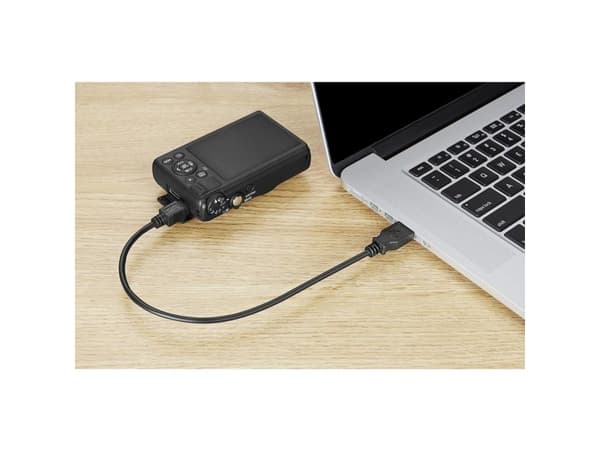 Renkforce RF-3346620, 0,4 m, USB A, Mini-USB B, USB 2.0, 0,48 Gbit/s, Svart