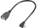 Pikkukuva 2 / 3: Renkforce Usb Cable Usb 2.0 Usb-Micro-B Plug, Usb-A Socket 10.00 Cm Black