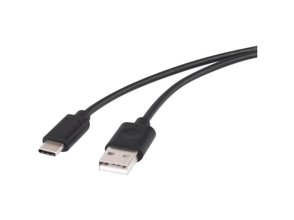 Renkforce RF-4288950, 1,5 m, USB A, USB C, USB 2.0, 0,48 Gbit/s, Svart