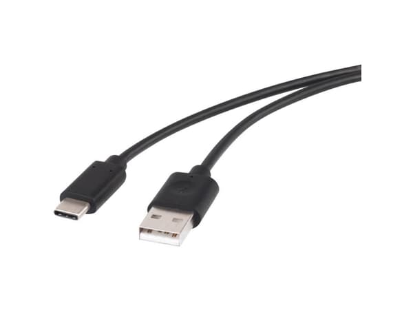 Renkforce RF-4288950, 1,5 m, USB A, USB C, USB 2.0, 0,48 Gbit/s, Svart
