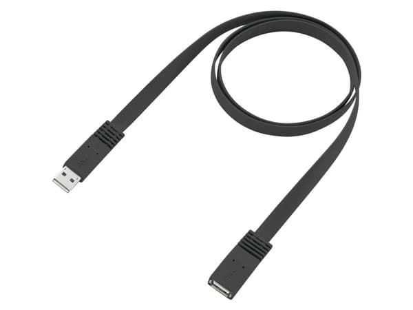 Renkforce RF-4087404, 1 m, USB A, USB A, USB 2.0, 0,48 Gbit/s, Svart
