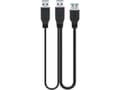 Miniatyrbilde 4 av 4: Goobay USB 3.0, 0,3 m, 0,3 m, USB A, 2 x USB A, USB 3.2 Gen 1 (3.1 Gen 1), 5 Gbit/sek., Sort