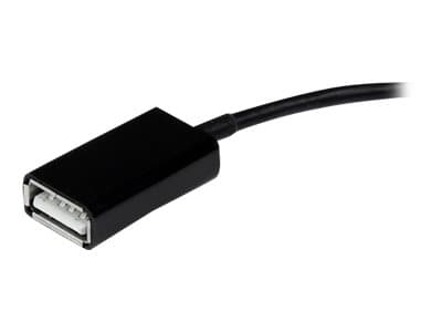 StarTech.com SDCOTG matkapuhelimen kaapeli Musta 0,1524 m Samsung 30p USB A