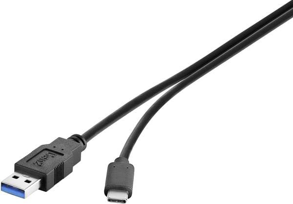 Renkforce RF-4381083, 1,8 m, USB A, USB C, USB 3.2 Gen 2 (3.1 Gen 2), 10000 Mbit/s, lajittelu