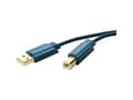Miniatyrbild 2 av 5: ClickTronic 3m USB 2.0 A/B m/m, 3 m, USB A, USB B, USB 2.0, Hane/Hane, Blå