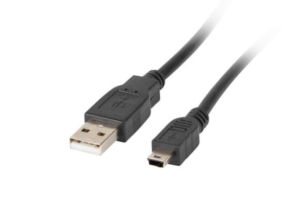 Lanberg CA-USBK-11CC-0018-BK, 1,8 m, Mini-USB A, USB A, 2.0, 480 Mbit/s, Lajittelu