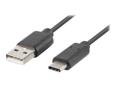 Lanberg - USB-kabel - USB (han) til 24 pin USB-C (han) - USB 2.0 - 50 cm - sort