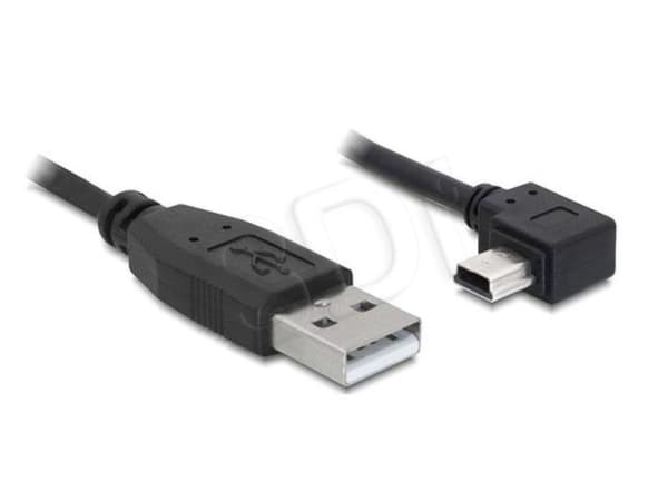 Delock - USB-kabel - USB (hann) til mini-USB type B (hann) - 50 cm - høyrevinklet kontakt