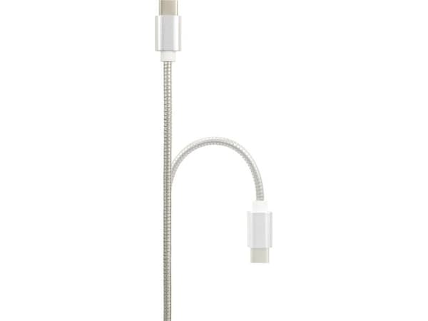 Renkforce RF-4888671, 1 m, USB A, USB C, USB 2.0, 0,48 Gbit/s, Rustfritt stål