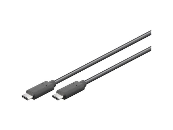 Goobay USB 3.1 Gen 1 0.5 m, 0,5 m, USB C, USB C, USB 3.2 Gen 1 (3.1 Gen 1), Hane/Hane, Svart