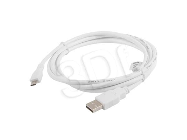 Lanberg - USB-kabel - USB (hann) til Micro-USB type B (hann) - USB 2.0 - 1.8 m - hvit