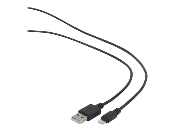 Cablexpert - Lightning-kabel - Lightning hann til USB hann - 1 m - skjermet - svart