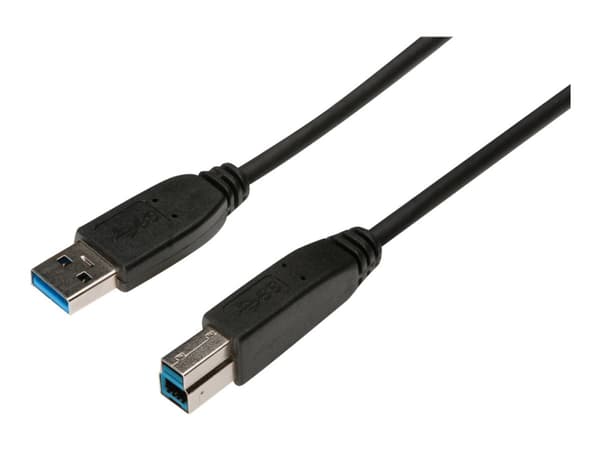 ASSMANN - USB-kabel - USB-type A (hann) til USB Type B (hann) - USB 3.0 - 1.8 m - formstøpt - svart