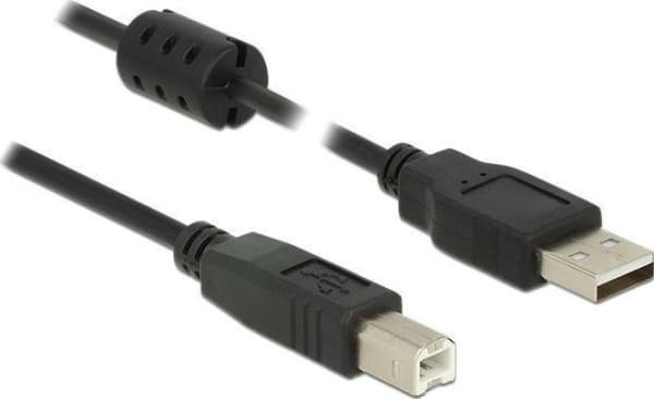 Delock - USB-kabel - USB (hann) til USB-type B (hann) - USB 2.0 - 3 m - svart