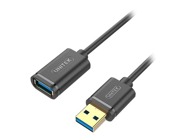 Unitek Y-C459GBK - USB-forlengelseskabel - USB-type A (hann) til USB-type A (hunn) - USB 3.0 - 2 m - svart