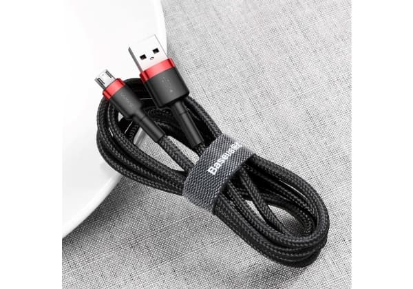 Baseus Cafule, 2 m, USB A, Micro-USB A, Svart, Röd