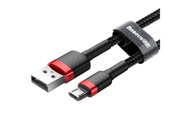 Baseus Cafule, 2 m, USB A, Micro-USB A, Svart, Röd